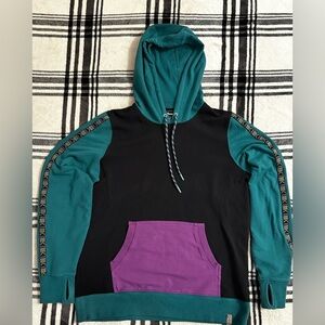 L.L. Bean Women’s Colorblock Hoodie – Size Small Petite (S PET)
